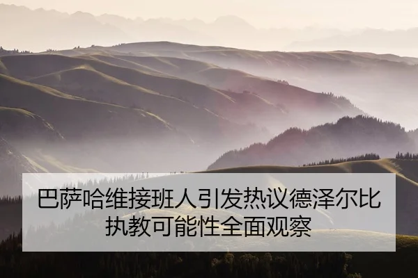 巴萨哈维接班人引发热议德泽尔比执教可能性全面观察